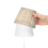 Zafferano x Fermoie fabric lampshade - Red Wicker | Zafferano Italia