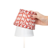 Zafferano x Fermoie fabric lampshade - Red Wicker | Zafferano Italia